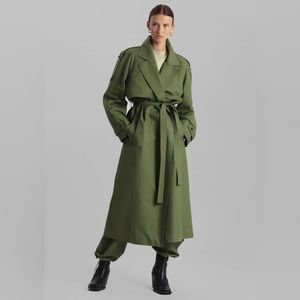 ISO Frankie Shop • Suzanne trench coat in Olive